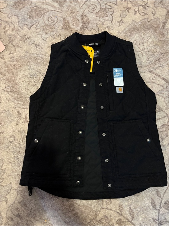 Carhartt Other - Carhartt Black Quilted Work Vest with Chest Patch